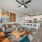 open concept living room open to kitchen