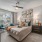 spacious, carpeted bedroom