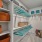 walk-in closet with lighting and shelving