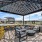 shaded poolside lounge spot